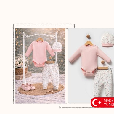 Blush Blossom Baby Set