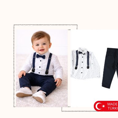 Mini Modern Gentleman Suspender Set