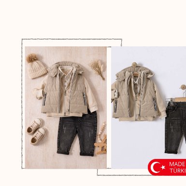 Sandstone Snuggle Puffer Set