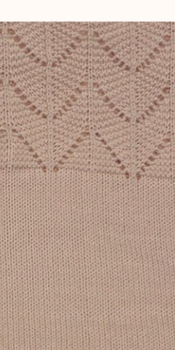 Soft Apricot Diamond Comfort Knitted Baby Blanket