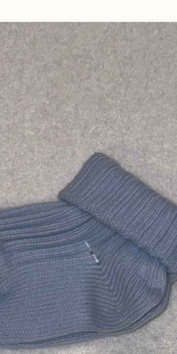 Soft Steps Baby Blue Ribbed Socks