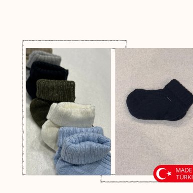 Soft Steps Black Baby Ribbed Socks